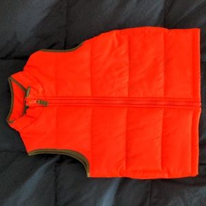 🧡 Bright Orange Puffer Vest